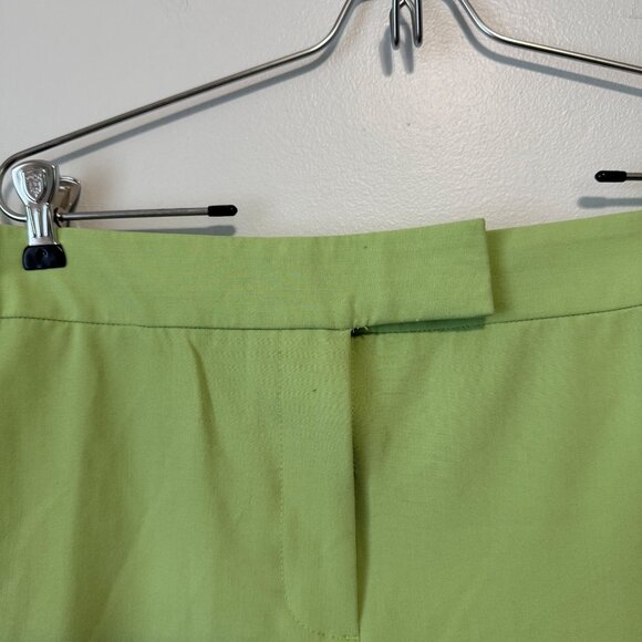 Worthington Women's Slim Ankle Pants Size 18 Green Cotton Blend - Picture 3 of 7